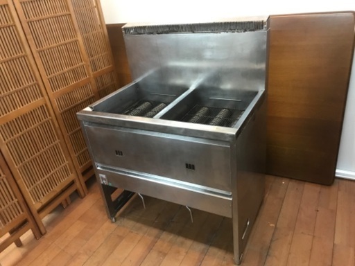 タニコー 2槽フライヤー LPガス NB-TGFL-C87W ガスフライヤー NB型 プロパンガス 店舗 飲食店