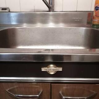 キッチン台 シンク、回転テーブル付き