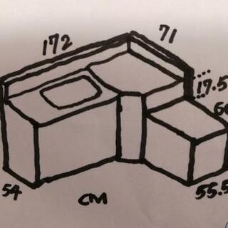 キッチン台 シンク、回転テーブル付き