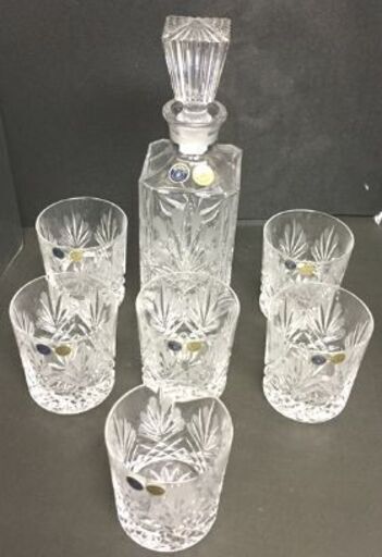 ＜箱入り未使用品＞　BOHEMIA GLASS ボヘミアン クリスタルグラス　セット