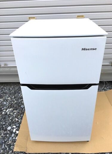 ハイセンス 冷凍冷蔵庫(幅48.1cm) 93L 2ドア 右開き ホワイト HR-B95A 2019年製 美品