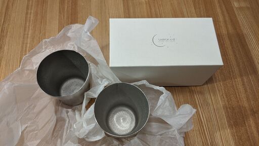SHIROKANE 錫のビアカップ  380ml　【最終値下げ】