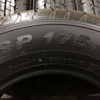 タイヤ、ホイール 新車外し DUNLOP SP175N 195/80R15 107/105L LT 15 