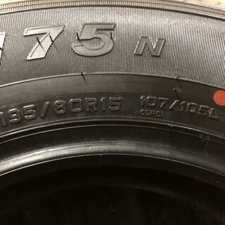 タイヤ、ホイール 新車外し DUNLOP SP175N 195/80R15 107/105L LT 15 