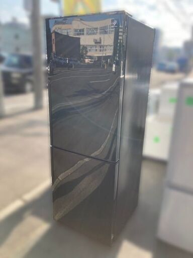 格安！！SHARP/シャープ ノンフロン冷凍冷蔵庫 2ドア 270L 2013年製 SJ-PD27X-B プラズマクラスター【自社配送は札幌市内限定】