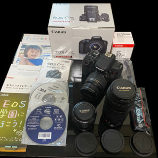 Canon EOS KISS X8i トリプルレンズ SDカード128GB