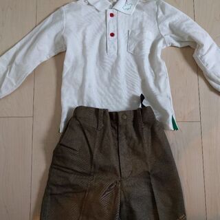 【美品/送料無料】菊の花幼稚園　制服　入園グッズ　京都