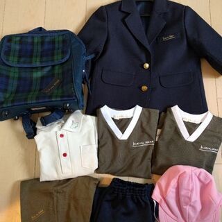 【美品/送料無料】菊の花幼稚園　制服　入園グッズ　京都