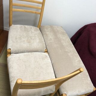 ダイニング4点セットの椅子とソファーベンチ（テーブルなし）