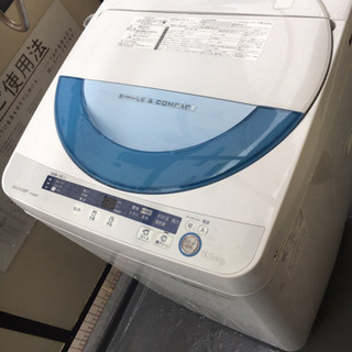 洗濯機　2015年　SHARP ES-GP55-PA