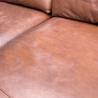 five by five ACTUS アクタス カウチソファ ソファ 本革 茶 中古品