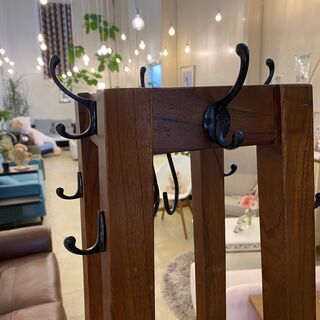 ハンガーラック シェルフ フリーラック 棚 収納棚 茶 中古品 | www