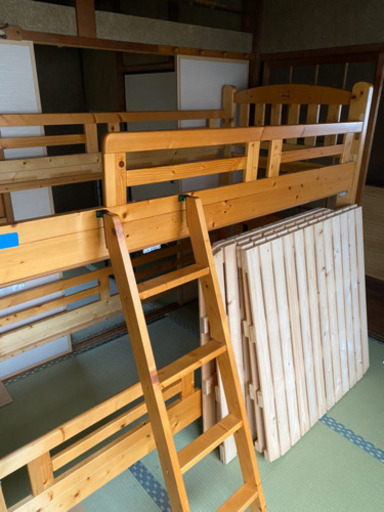 木製 2段ベッド まだ使えます(*^_^*)しげん屋