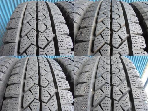 バリ溝 ブリヂストン ブリザック VL1 165R13 LT 6PR 2017年製 4本(中古 
