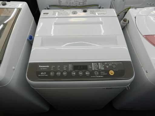 【配送・設置無料】セット割引有り★美品★2018年製★パナソニック [ 6kg 全自動洗濯機 ] つけおきコース搭載 バスポンプ内蔵 NA-F60PB12