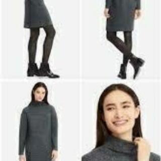 新品タグ付き ユニクロ ソフトニットフリースワンピース ライトグレーs にゃんきち 新船橋の服 ファッションの中古 古着あげます 譲ります ジモティーで不用品の処分