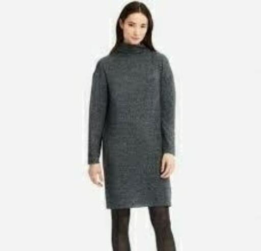 新品タグ付き ユニクロ ソフトニットフリースワンピース ライトグレーs にゃんきち 新船橋の服 ファッションの中古 古着あげます 譲ります ジモティーで不用品の処分