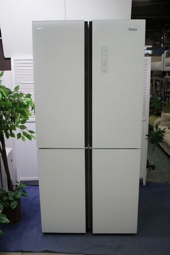 R2021) ハイアール 4ドア冷凍冷蔵庫 468L ガラストップ JR-NF468A 2018年製! 冷蔵庫 店頭取引大歓迎♪