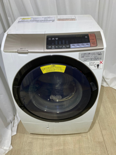 旭川 日立 6.0kg ドラム式洗濯機 BD-SV110BL 2017年製