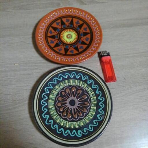 お皿壁飾り2枚セット Koji 今福鶴見の生活雑貨の中古あげます 譲ります ジモティーで不用品の処分