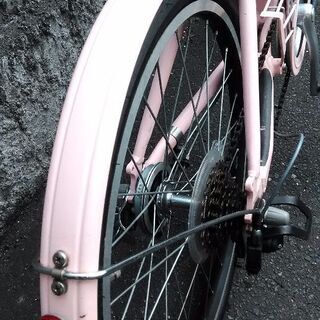 《市内配達無料》《防犯登録料込み》中古車ブリヂストン　Mark Rosa 20インチ　前後タイヤ新品　７段切り替え