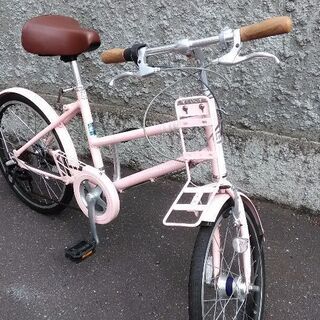 《市内配達無料》《防犯登録料込み》中古車ブリヂストン　Mark Rosa 20インチ　前後タイヤ新品　７段切り替え