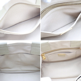 PRADA/プラダ カナパミニ》Aランク 極美品 ベージュ ゴールド ロゴ