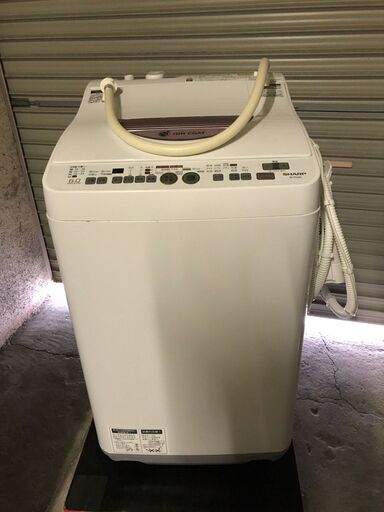 SHARP シャープ 全自動洗濯機 6.0kg ES-TG60L-P 2014年製