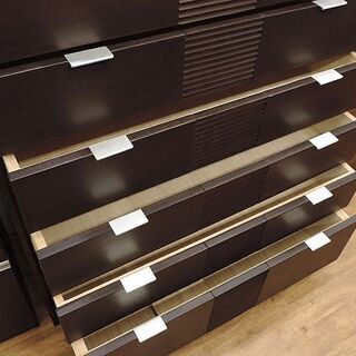 北大前!! 札幌 引取 札幌ファニシング 7段 チェスト 縦長タイプ ブラウン セパレート 木製 タンス 収納 引き出し