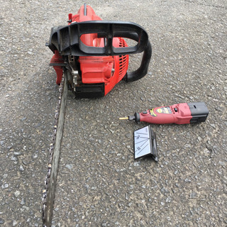 チェンソーとシャープナー