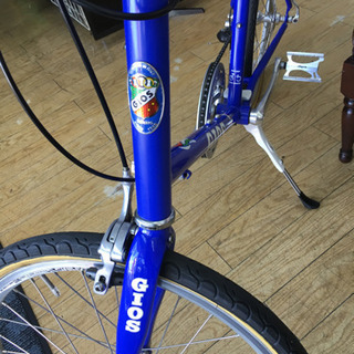 極美品 GIOS MIGNON 20インチ自転車 ミニベロ 青 510mm ジオス ミグノン