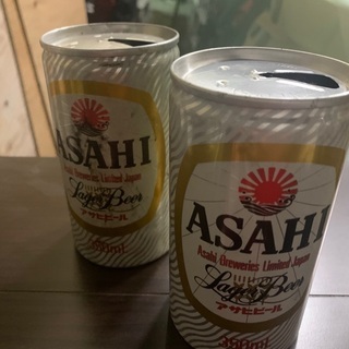 【レトロ】アサヒビール缶二本セット