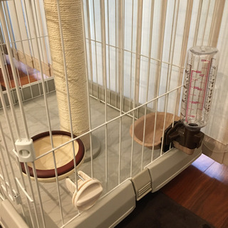 未使用　猫飼育スターターセット　組立済みケージ　トイレ他　4点