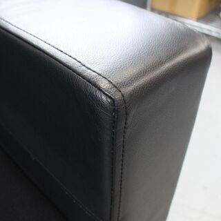 店　354) 【清掃済・美品！】 Crastina クラスティーナ ULTIMA ウルティマ ソファ 革製 2P 2人掛けソファ ハーフレザー ステンレス脚