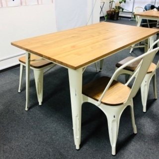 ほぼ新品】お洒落ダイニングテーブル4点セット