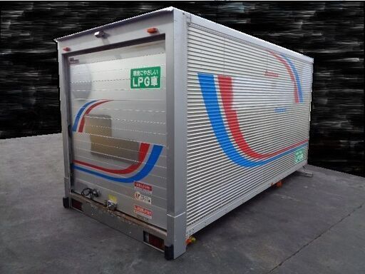 トラックコンテナ 箱 シャッター2ｔロングﾜｲﾄﾞ 4580x2180x2400 アルミバン 冷凍冷蔵 倉庫 物置 ガレージ 愛媛より