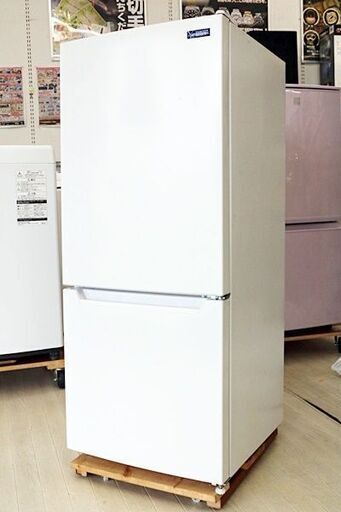 引取限定　ヤマダセレクト　117L　２ドア ノンフロン冷凍冷蔵庫　2019年製　YRZ-C12G2　ホワイト　冷凍室 30L　冷蔵 87L　高さ 1,140cm　幅 47cm　奥行 49.5cm　YAMADA SELECT
