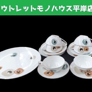 未使用品◎プレミアノリタケ 和柄 カップ＆ソーサー 6客セット+大