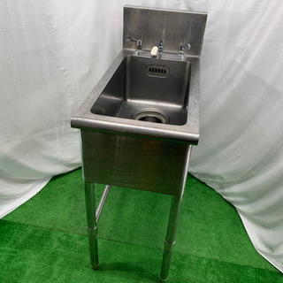 業務用 ステンレス製 蛇口付き1槽シンク 流し台 W400xD800xH850mm