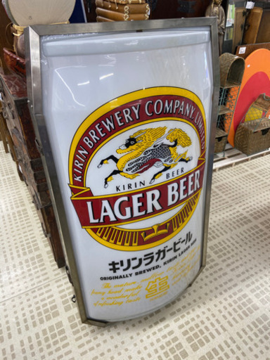 看板照明 キリンラガービール 麒麟 ライト 希少品