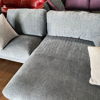 ドデカ！カウチソファー！ブルー・グレー！ガチ16万円ヲ39800円！早い者勝ち！