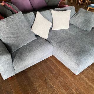 ドデカ！カウチソファー！ブルー・グレー！ガチ16万円ヲ39800円！早い者勝ち！