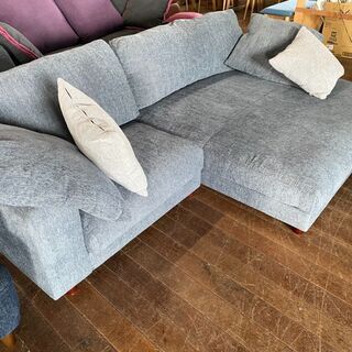 ドデカ！カウチソファー！ブルー・グレー！ガチ16万円ヲ39800円！早い者勝ち！