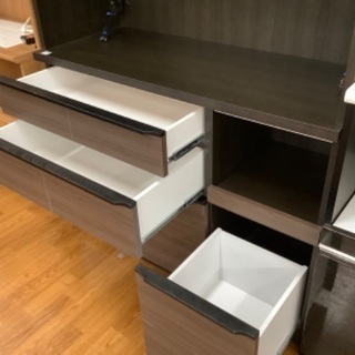 トレファク南浦和】 レンジボード 河口家具 スライド扉 ブラウン