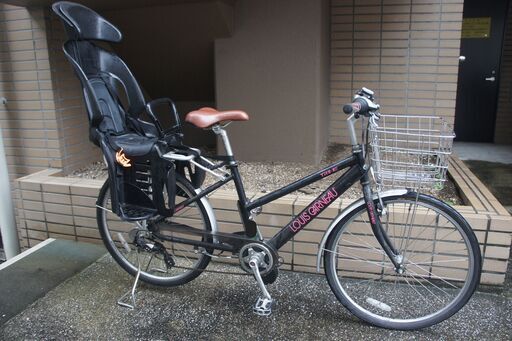ルイガノ電動自転車【バッテリー交換要/キッズシート付】15LGS-TR2Eブラック サイズ420