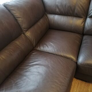 ★良品★本革コーナーソファ