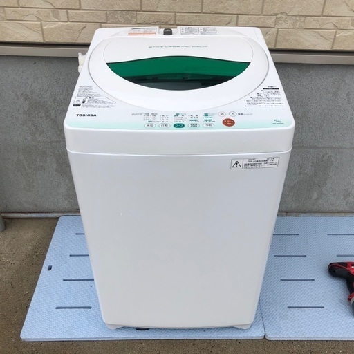 【完全分解洗浄済】2013年製 東芝 全自動洗濯機「AW-605」5kg