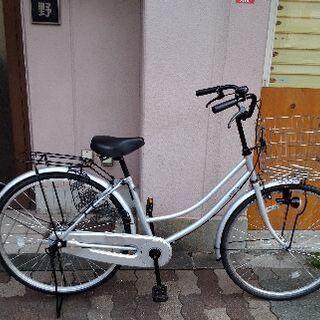 ABELIA 26インチ シングル 軽快車 白（194）