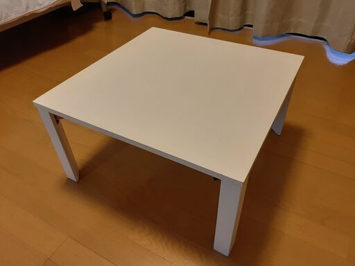 ニトリ 折りたたみローテーブル 白色 座卓 正方形 Mikita 兵庫のテーブル 座卓 ローテーブル の中古あげます 譲ります ジモティーで不用品の処分