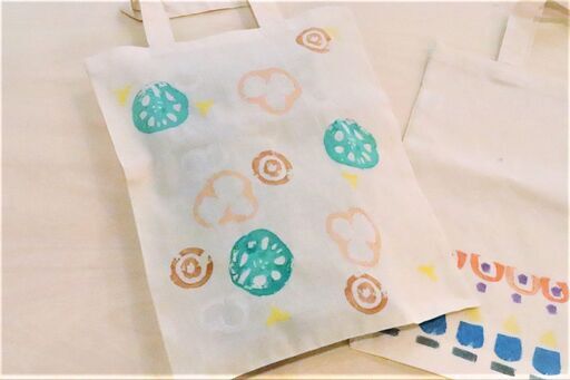 くず野菜でエコにもなる 野菜ハンコを楽しもう オリジナルトートバッグ作り ノースオブジェクト 四ツ橋のワークショップのイベント参加者募集 無料掲載の掲示板 ジモティー